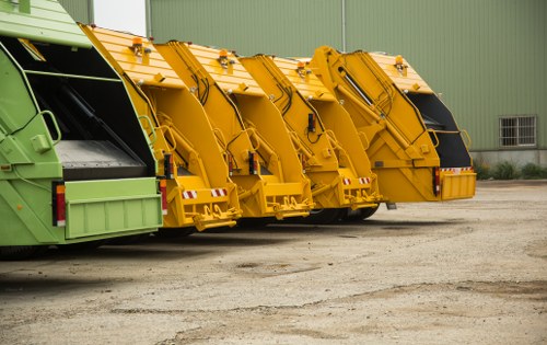 Various types of builders waste materials